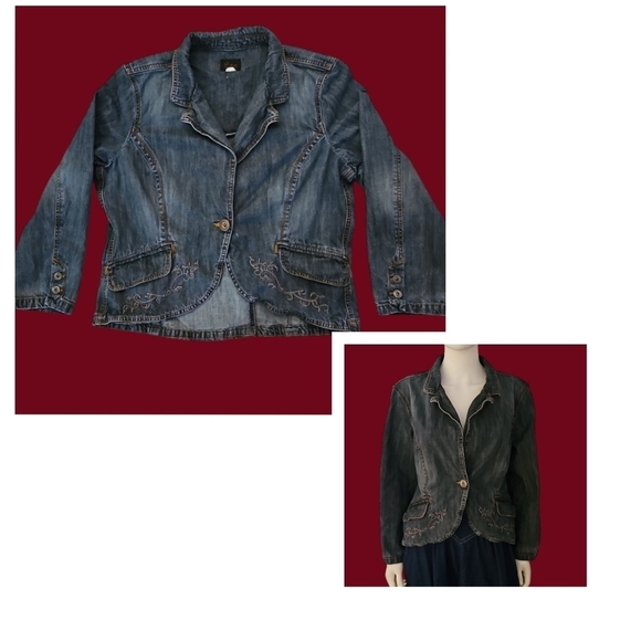 Vintage RIDERS Copper Collection 1980s Embroidered Denim Jacket